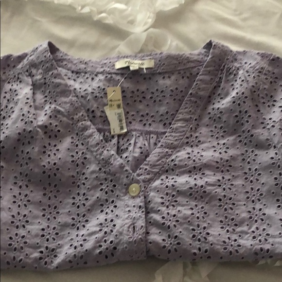 NWT Madewell Eyelet blouse 👚 - Picture 3 of 4